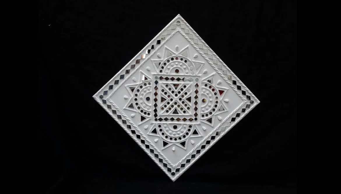 Lippan work with geometric patterns and mirrors