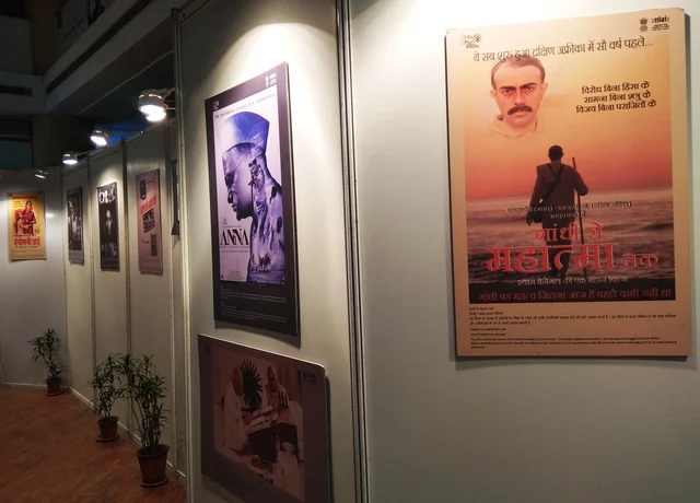 5th Rajasthan International Film Festival organises ‘The Mahatma on Celluloid’ themed poster exhibition