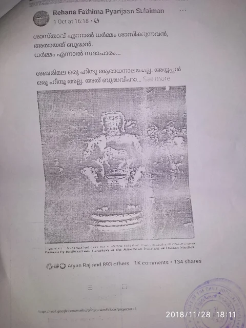 ബിജെപി നേതാവിന്റെ പരാതിയില് പൊലീസ് കൂട്ടിച്ചേര്ക്കല് നടത്തിയെന്ന് ആരോപണം; ‘രഹ്നയെ കുടുക്കിയതിന് പിന്നില് പൊലീസ്-സംഘ്പരിവാര് ഗൂഢാലോചന’
