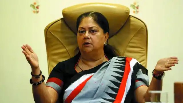 राजस्थान की मुख्यमंत्री वसुंधरा राजे