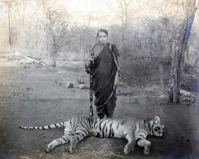 बड़ौदा की महारानी चिमनाबाई द्वितीय का चित्र