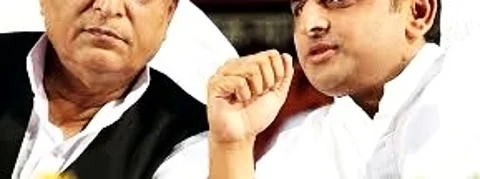 Azam Khan with the Chief Minister