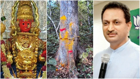 'ಕ್ಷಮಿಸು ದೇವಿ': ಶಿರಸಿ ಮಾರಿಕಾಂಬೆ ಹೆಸರು, 'ಗುಮ್ಮ'ರ ಕಾರುಬಾರು; ಇಲ್ಲೀಗ ಮರಗಳ ಮಾರಣಹೋಮದ್ದೇ ಪುಕಾರು!