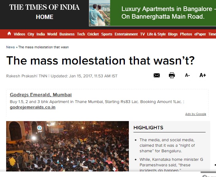 Contradictory story of TOI.