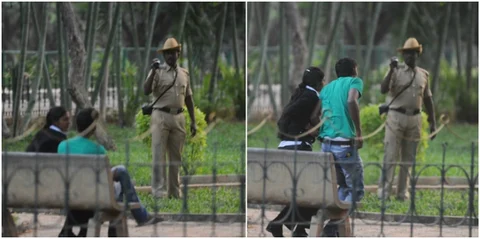 'ವ್ಯಾಲೆಂಟೈನ್ಸ್ ಡೇ ಸ್ಪೆಷಲ್': ಲಾಲ್ಬಾಗ್, ಕಬ್ಬನ್ ಪಾರ್ಕ್ಗಳಲ್ಲಿ ಪ್ರೇಮಿಗಳಿಗೆ ಪೊಲೀಸ್ ಕಂಪನಿ!