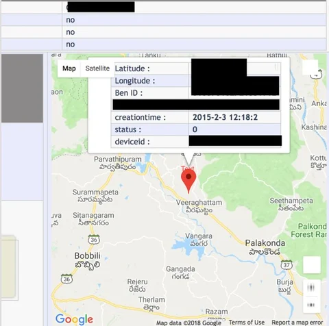 ಆಧಾರ್ ನಂಬರ್ ಜತೆಗೆ ಪ್ರತಿಯೊಬ್ಬರ ವಾಸಸ್ಥಳವನ್ನೂ ಸಾರ್ವಜನಿಕರು ಗುರುತಿಸುವ ಅವಕಾಶ ನೀಡಿತ್ತು ಆಂಧ್ರ ಪ್ರದೇಶದ ಗೃಹ ಮಂಡಳಿ ಜಾಲತಾಣ. (ಚಿತ್ರ ಕೃಪೆ: ಹಫ್ಪೋಸ್ಟ್ ಇಂಡಿಯಾ)