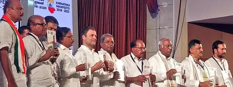 ಹಿಂದಿನ ಸಾಧನೆ, ಹೊಸ ಭರವಸೆಗಳ ಸುತ್ತ ಗಿರಕಿ ಹೊಡೆದ ಕಾಂಗ್ರೆಸ್ ಪ್ರಣಾಳಿಕೆ