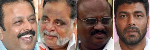 ಚೆಲುವರಾಯಸ್ವಾಮಿ, ಅಂಬರೀಶ್, ಎಂ.ಶ್ರೀನಿವಾಸ್ ಮತ್ತು ದರ್ಶನ್ ಪುಟ್ಟಣ್ಣಯ್ಯ