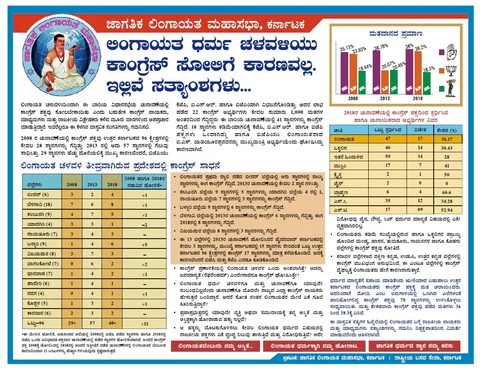 ಲಿಂಗಾಯತ ಮಹಾಸಭಾ ನೀಡಿರುವ ಸ್ಪಷ್ಟೀಕರಣದ ಜಾಹೀರಾತು