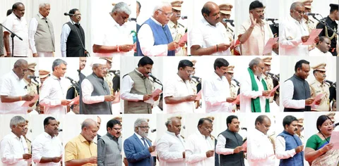 ಬುಧವಾರ ಸಂಪುಟ ಸೇರಿದ ಸಚಿವರು