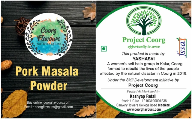 ಕೂರ್ಗ್ ಪ್ಲೇವರ್ ಹೆಸರಿನಲ್ಲಿ ಮಸಾಲೆ ಪದಾರ್ಥಗಳ ಮಾರಾಟಕ್ಕೆ ‘ಪ್ರಾಜೆಕ್ಟ್ ಕೂರ್ಗ್’ ಪ್ರಚಾರ ಪತ್ರ. 
