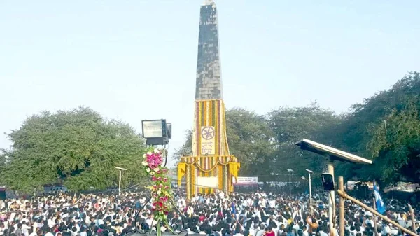 ಪ್ರತಿ ವರ್ಷ ಜನವರಿ 1ರಂದು ವಿಜಯ ಸ್ತಂಭದ ಸ್ಥಳದಲ್ಲೇ ಹೆಚ್ಚಿನ ದಲಿತರಿಗೆ ಹೊಸ ವರ್ಷ
