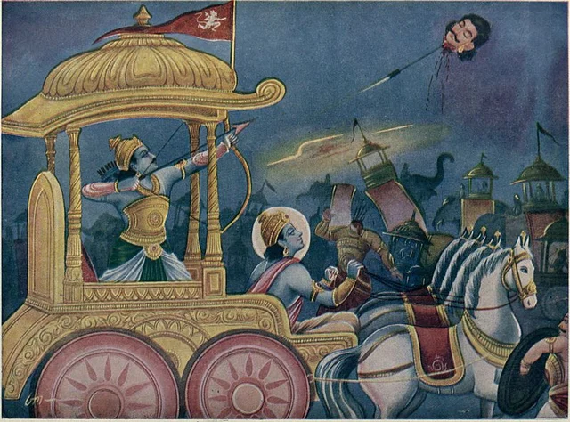 When Krishna Stopped Arjuna from Killing Yudhishthira