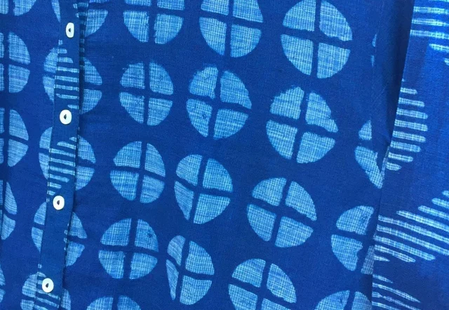 Indigo in a creation from Amrish.