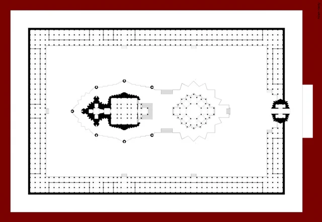 Plan of the entire temple complex