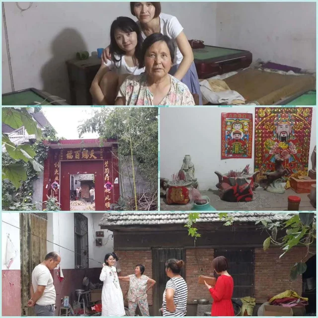 At her maternal grandma’s home
