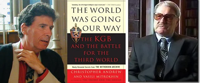 Prof Christopher Andrew, left, and Vasili Mitrokhin