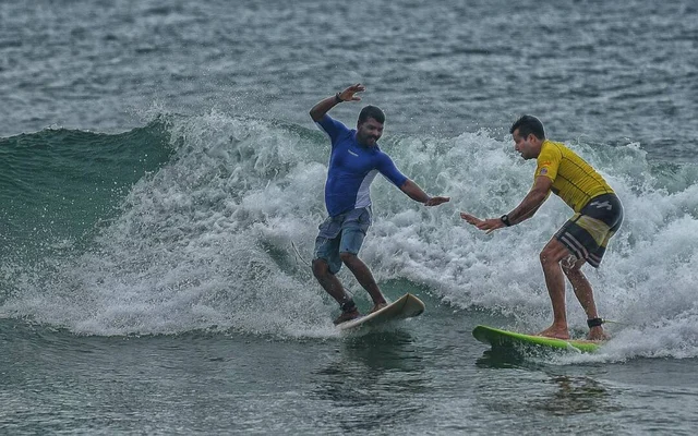 Murthy Megavan teaches a student