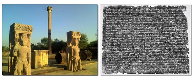 Victory pillar of Yasodharma and the inscription: Yasodharma, who led a confederacy of Hindu chieftains against Mihirakula, was also a devotee of Shiva.