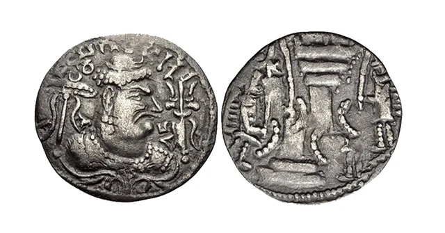 Coins of Mihirakula show the trident of Shiva – Rakula, the Hun, projected himself as the devotee of Shiva. 