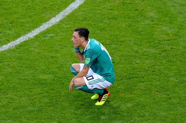 Özil after Germany’s defeat to South Korea. (Shaun Botterill/Getty Images)