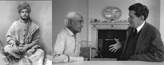 Swami Vivekananda and David Bohm in conversation with J.Krishnamurthi