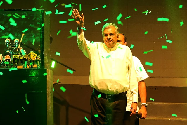 Sri Lankan Prime Minister Ranil Wickremesinghe. (Buddhika Weerasinghe/Getty Images)