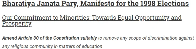 Cultural And Educational Rights for Hindus: A ‘Low-Risk’ Route To BJP’s Electoral Radar