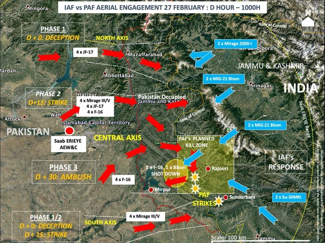 Air engagement map prepared by Sameer Joshi. (@joe_sameer/Twitter)