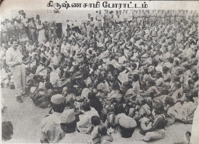 The path of fire: Dr. Krishnasamy fighting for the rights of landless labourers in tea estates.