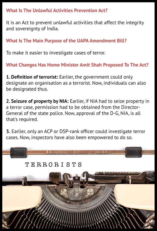 UAPA amendments in a nutshell.