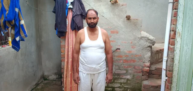 Dilsher Khan at his house in Mehfooz Nagar.