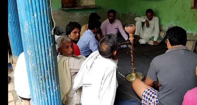 Mourners in Gopal’s house