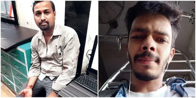 (Left) Mahesh Pandurang Dhumbre and (right) Asif Yusuf Shaikh