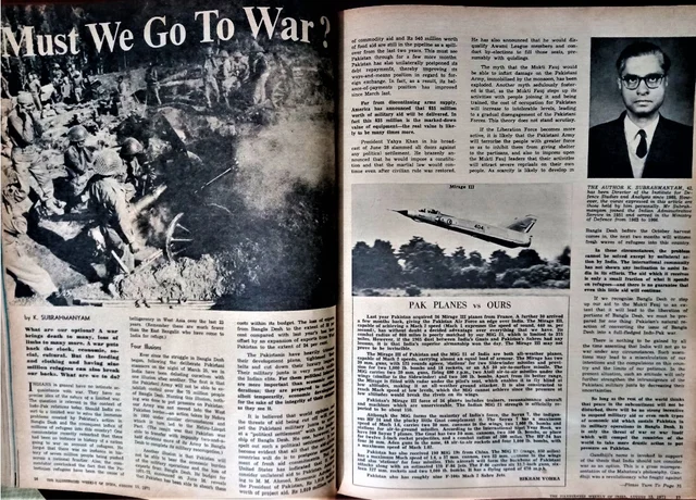 This article was a truncated form of a report that convinced Indian government to go to war.