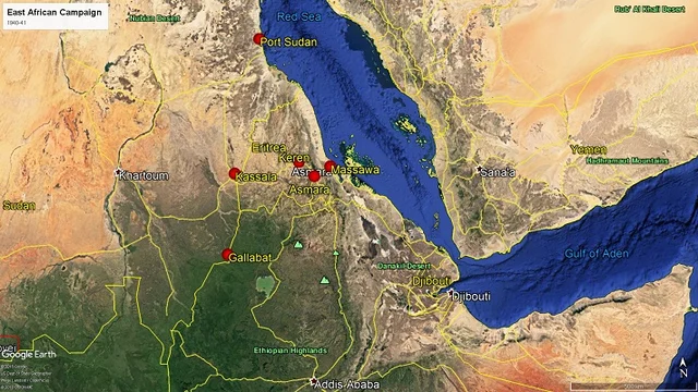 Map 1: The East African Theatre 1940-41