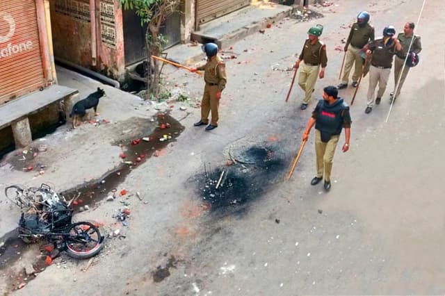 Ground Report: Rioters In Delhi Kill A 51-Year-Old Man For Sporting ‘Jai Shri Ram’ Sticker On Bike