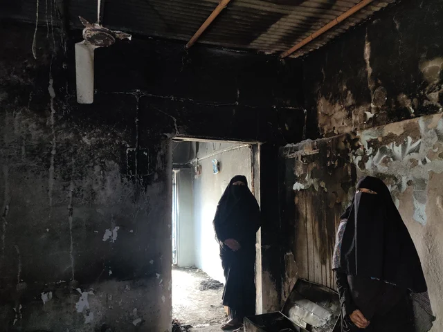 Inside Afsari begum’s fire-ravaged house 