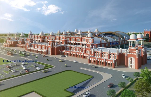 Plausible Front View of The Charbagh Railway Station, Lucknow. 
