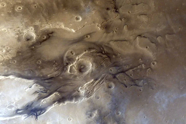 Picture taken from India's Mars Orbiter