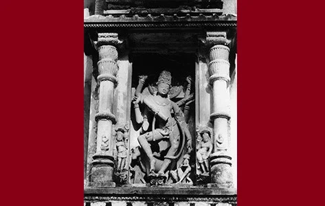 The Natesa when photographed in situ in the Baroli Temple.