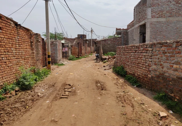 A view of the Pakistani mohalla in Delhi’s Asola Bhati Mines area