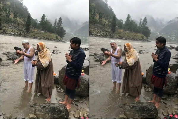 During the puja, the worshippers also offered oblations to those who have lost their lives in the ongoing violence in Jammu and Kashmir.