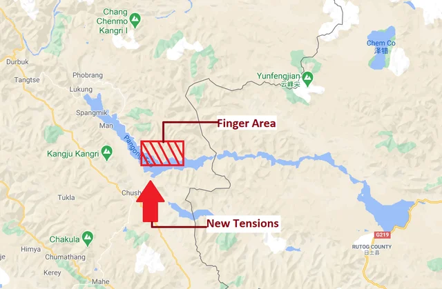 The conflict, which in the Pangong Tso are was largely limited to the lake’s northern bank — mostly the “finger area”, has now expanded to its southern bank.