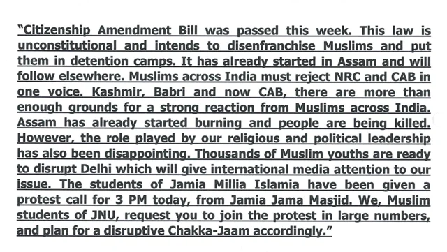 Chronology Of Conspiracy: How They Orchestrated Anti-CAA Protests And Violence In Delhi, Riots Chargesheet Explains