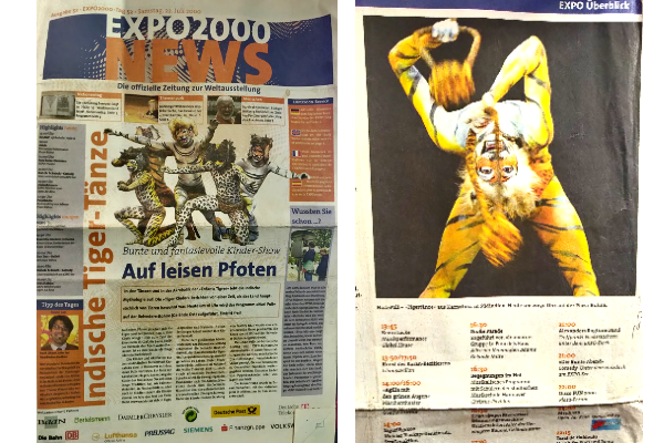Coverage received by the MGT Team for their tour of Germany and France in 2000. Picture: Udaya Kumar