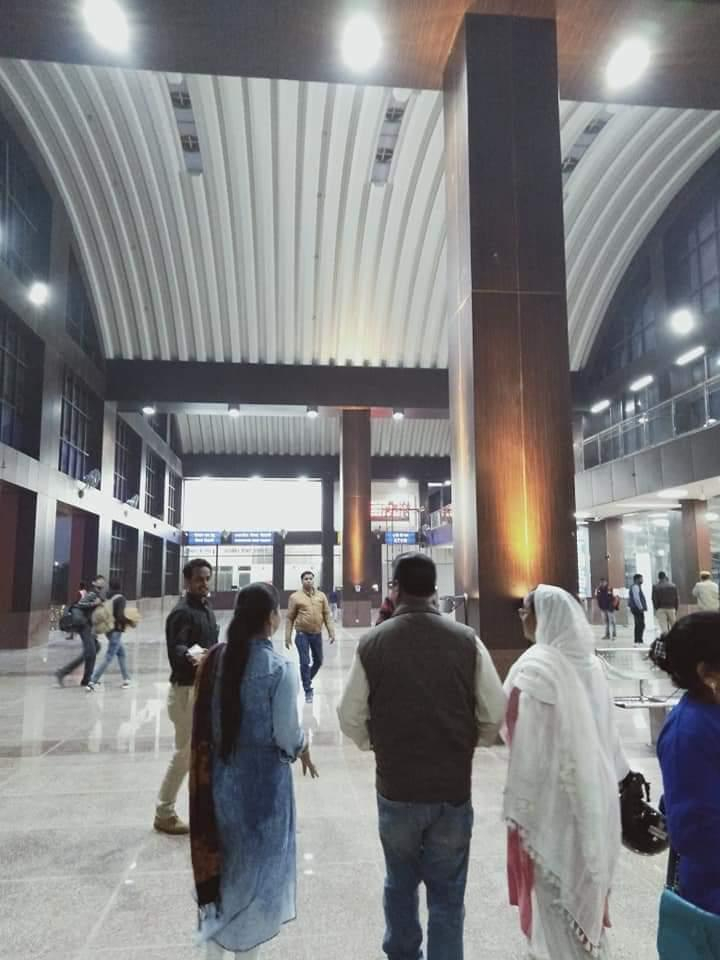 Inside the station