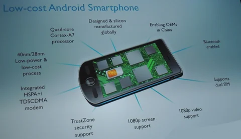 ARM wants a $100 price point for smartphones and tablets