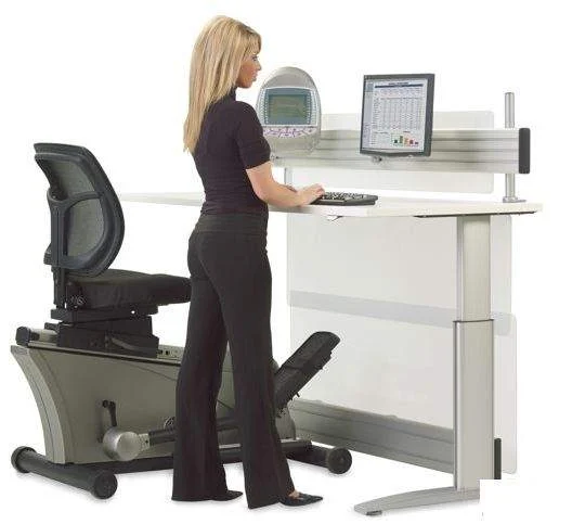 The $8000 Elliptical Machine Office Desk set