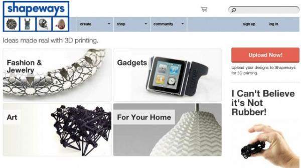 Shapeways hits one million 3D printed creations